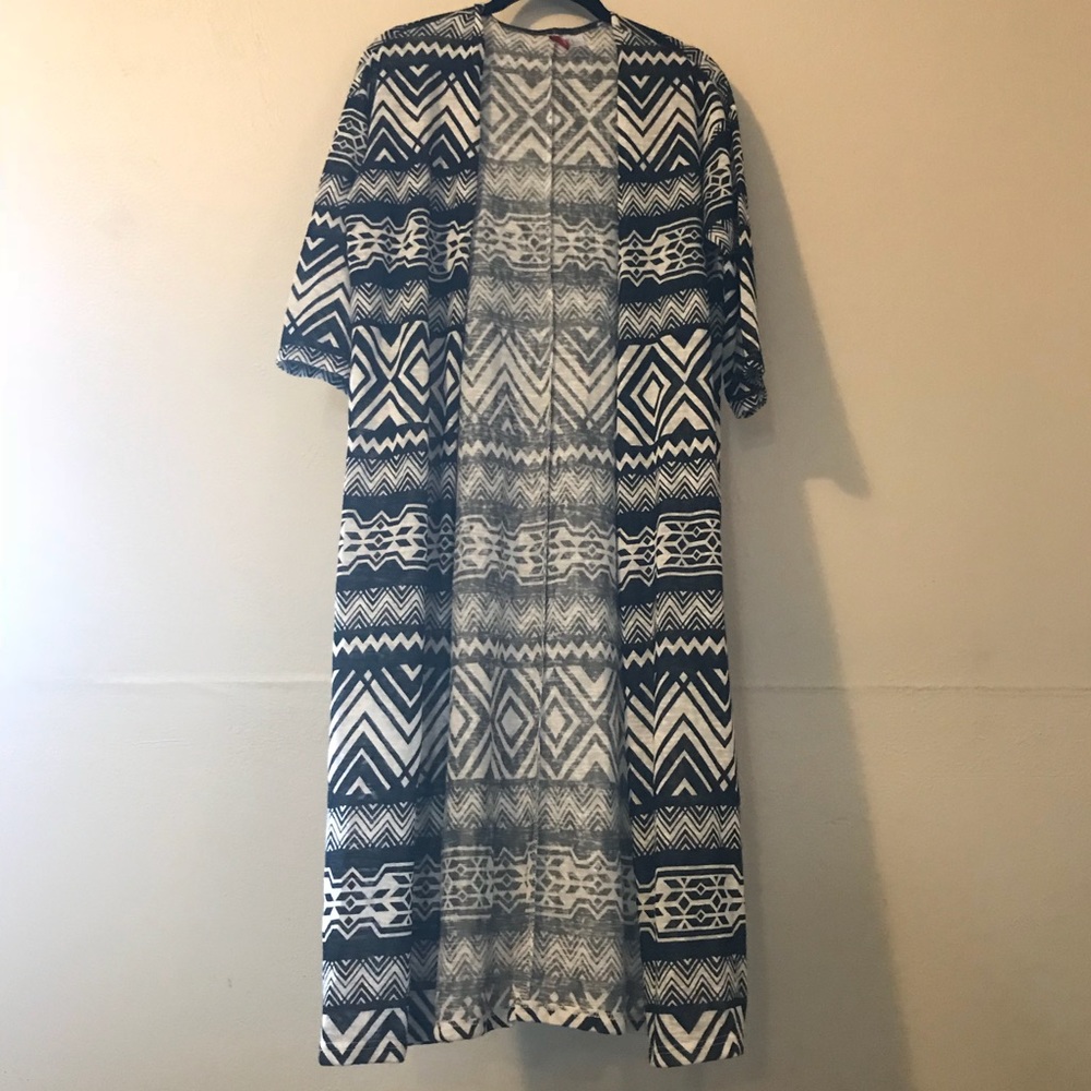 Black and White Duster Jacket